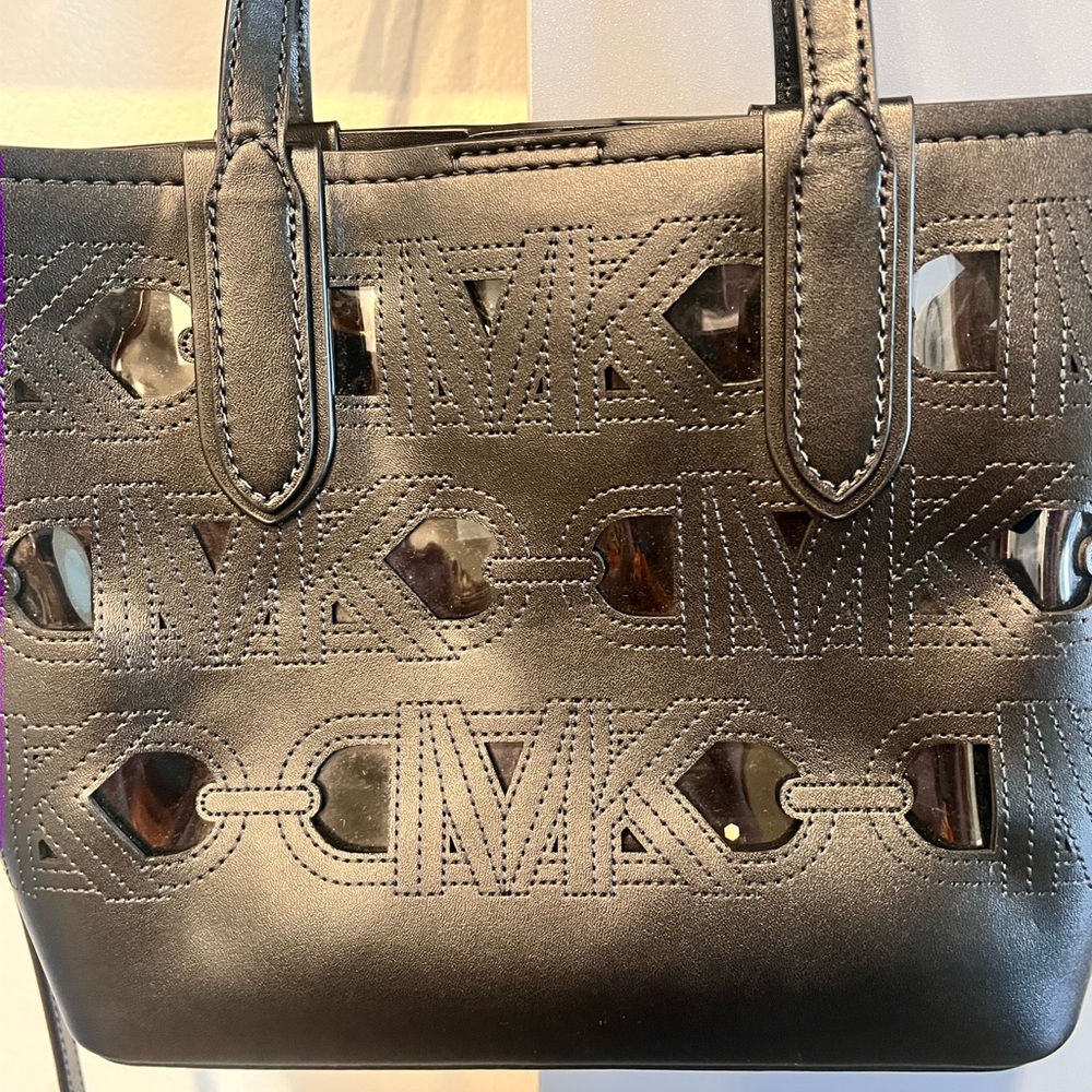 Michael Kors Black Cutout Tote - Picture 4 of 4